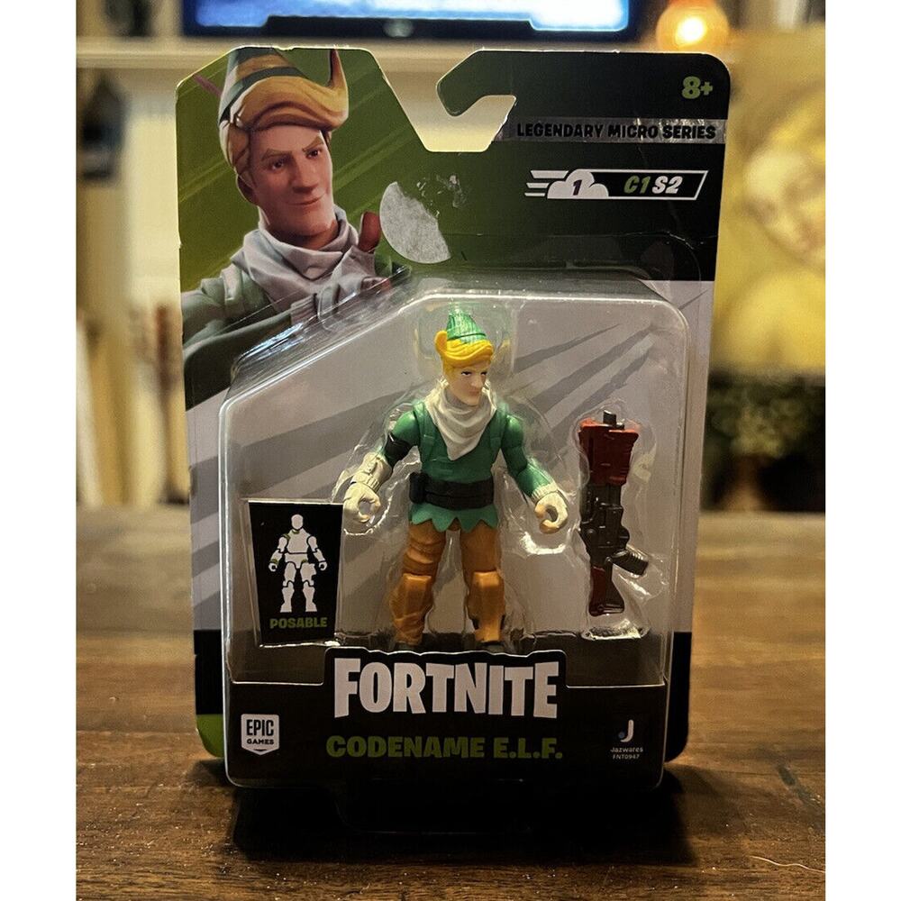 FORTNITE CODENAME E.L.F. LEGENDARY MICROSERIES 1 C1 S2 POSABLE EPIC GAMES NEW